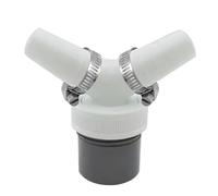 Scarico lavatrice a doppio attacco Y, adattatore per lavastoviglie e lavatrice, adattatore di scarico per tubo con bocchetta di ingresso da 18 a 24 mm