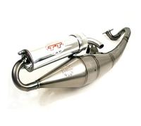 4048 - Scarico LeoVince HAND MADE TT Alluminio KYMCO AGILITY 50 RT 16" (10-12)