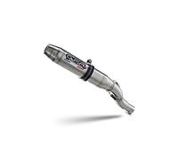 Scarico marca GPR compatibile con Honda Cb 500 F 2021-2024, Deeptone Inox, Scarico omologato, silenziatore con db killer estraibile e raccordo specifico