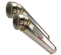 Scarico marca GPR, compatibile con Husqva Te 630 E - Sms - Smr 2010/14 coppia di terminali omologati per uso stradale, cserie Powercone