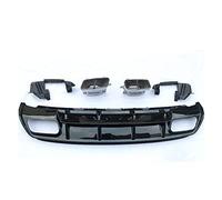 Scarico Marmitta Per BENZ W176 Classe A A180 A200 A250 Sport Edition Con Terminali Scarico In Acciaio Inossidabile 15-17 A45 Paraurti Posteriore Per AMG ABS Terminale Scarico(Nero)
