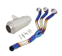 Scarico Marmitta Per MT-09 FZ-09 FJ09 MT09 Per TRACER 900 GT 2014-2020 Completo Scarico Moto Tubo Collegamento Anteriore Silenziatore Tubo Scarico(Type H)
