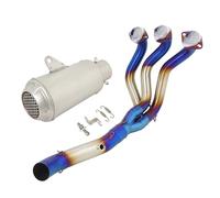 Scarico Marmitta Per MT-09 FZ-09 FJ09 MT09 Per TRACER 900 GT 2014-2020 Completo Scarico Moto Tubo Collegamento Anteriore Silenziatore Tubo Scarico(Type F)