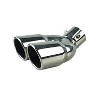 Scarico Marmitta Punta Del Silenziatore Di Scarico Per Auto 7,6 Cm Tubo Di Scarico Tondo Terminale Del Silenziatore Di Scarico Tubo A Doppia Uscita Simulatore