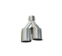 Scarico Marmitta Terminali Di Scarico Doppi Universali In Acciaio Inox Aggiornamento Popolare Del Terminale Di Scarico Della Marmitta Per Auto Doppio Ugello Terminale Scarico(Right 60-101mm)