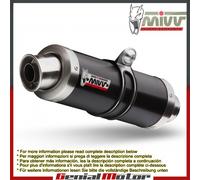 Scarico MIVV GP Nero Acciaio inox Basso per Triumph Speed Triple 2007 > 2010