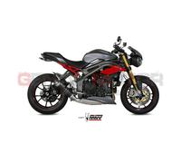 Scarico MIVV GP Nero Acciaio inox Basso per Triumph Speed Triple 2016 > 2017