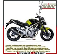 Scarico MIVV Oval Carbonio Con Coppa Carbonio per Suzuki Gladius 2009 > 2015
