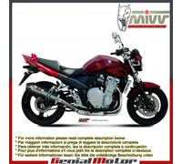 Scarico MIVV Oval Carbonio Con Coppa Carbonio Suzuki Gsf 650 Bandit 2007 > 2015
