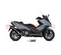 Scarico MIVV Oval Nero Inox Nero Con Coppa Carbonio Kymco Ak 550 2017 2020