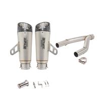 Scarico Modificato Anteriore Centrale per AP&RI&li&a Dorsoduro 750 2008-2016 SMV750 SMV 750 Si&st&Em&a Completo di Scarico Moto Fuga Moto Doppio silenziatore in Carbonio Db Killer(A3)