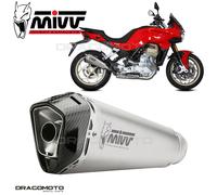 Terminale di Scarico Mivv DELTA RACE Inox MOTO GUZZI V100 MANDELLO 2022 2023
