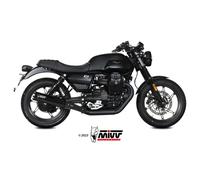 Scarico MOTO GUZZI V7 STONE Mivv HR-1 Inox Nero Fondello Alluminio M.014.LH1BA