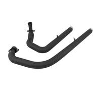 Scarico Moto Tubo Per Virago Per XV535 Per XV400 Tubo Di Scarico Moto Trascinare Tubi Marmitta Completa Scarico Tubo + Silenziatori Tubo Di Collegamento Centrale(Nero)