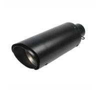 Scarico Moto Tubo Silenziatore tubo scarico moto 51 mm con canna posteriore gerarchica per Z900 per MT09 per DUKE390 per CBR1000 per R6 FZ8 R25 Tubo Di Collegamento Centrale(Nero)