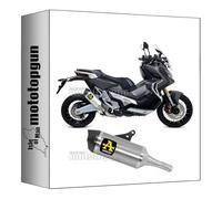 scarico omologato arrow race-tech in alluminio con fondello in carby compatibile con honda xadv x-adv 750 2017 2018 2019 2020 2021 2022 2023 mototopgun 71864akc