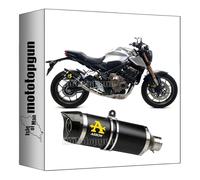 scarico omologato arrow thunder in alluminio nero con fondello in carby compatibile con honda cb 650 r 2019 2020 2021 2022 mototopgun 71892akn