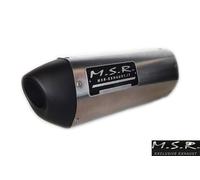 SCARICO OMOLOGATO MSR SCOOTER PIAGGIO BEVERLY 350 2016 2017 2018 2019 2020 QUADSTREET TWO-TONE ACCIAIO INOX FINE SERIE