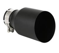 Scarico Per Auto 1 Pezzo Universali Per Auto Silenziatore Piatto In Acciaio Inossidabile Punta Nera Opaca Tubo Terminale Tagliato Scarico Suggerimenti Per Marmitta(54MM -76MM)