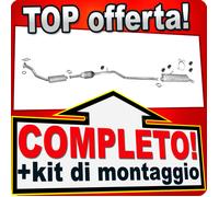 Scarico per CITROEN BERLINGO PEUGEOT PARTNER 1.9 D 10.02-08 con KAT Marmitta