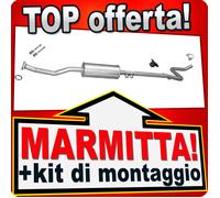 Scarico per CITROEN C3 & C3 PLURIEL 1.4 75/90 CV 2002-2009 Marmitta