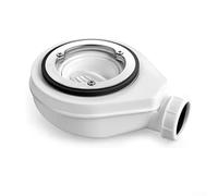 Scarico per doccia compatibile con stile lineare da 90 mm, con sifone integrato e sistema di screening dei capelli, supporta uscita da 40 mm e 50 mm, corpo in polipropilene, rete in acciaio inox