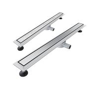 Scarico per doccia lineare in acciaio inox, 50 cm, piastrellabile, 2 in 1, stile italiano, per cabina doccia, design anti-intasamento, facile installazione, aggiornamento moderno del bagno