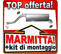 Scarico per FIAT GRANDE PUNTO e EVO (199) & OPEL CORSA D 1.4 dal 2005 Marmitta