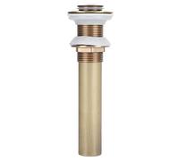 Scarico per lavello in ottone senza troppopieno, tappo di scarico per cucina e bagno, accessori (piccolo rimbalzo antico senza fori)