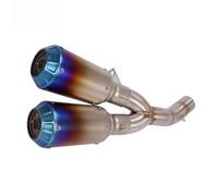 Scarico Per Moto Escape Modified Mid Pipe Doppio Silenziatore DB Killer Rimovibile Per Ducati Scrambler Urban Enduro 2015 2016 2017 2018 2019 2020