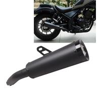 Scarico per moto Marmitta Terminale Di Scarico Per Moto Escape Modify Con Raccordo Centrale Per HONDA CM300 CMX500 Rebel500 2017 2018 2019 2020 2021 2022(Black)
