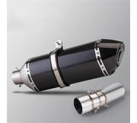 Scarico per moto Per BMW F800GS F800Gt F800R F650GS F700GS 2008-2012 2013 2014 2015 2016 2017, Terminale Di Scarico Per Moto Da 51 Mm, Modificato, Con Raccordo Centrale(Black Chrome)
