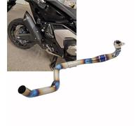 Scarico per moto Silenziatore Per Moto Per Honda X-ADV 750 X ADV750 XADV Scarico Motocross Tubo Di Collegamento Centrale Anteriore In Lega Titanio(Blue)