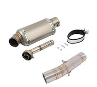 Scarico per moto Terminale Di Scarico Slip On Per Honda CBR500 CBR500X CB500F 2013 2014 2015 2016 2017 2018 2019 2020 Con Raccordo Centrale E Silenziatore(Chrome)