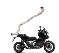 Scarico per moto Tubo Di Collegamento Centrale Anteriore Per Scarico Moto Slip On Per Honda X-ADV750 X ADV750 2017-2024 2023 2022 2021 2020 2019 2018(Silver)