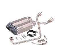 Scarico Per Motocicletta Doppio Sfiato Anteriore Mid Link Pipe Escape Silenziatore Modificato Per MSX125 MSX 125 Motore(3)