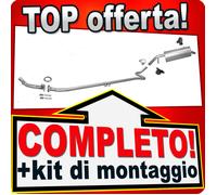 Scarico per PEUGEOT 207 1.4 8V 2-Volumi Familiare 06-08 +Tubo di riparazione