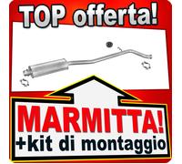 Scarico per PEUGEOT 406 2.0 110 CV 3-Volumi Familiare 98-00 Marmitta