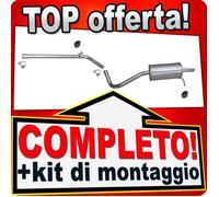 Scarico per VW FOX 1.4 8V Tubo + Silenziatore Posteriore
