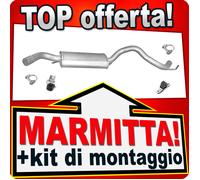 Scarico per VW T4 TRANSPORTER 2.4D 2.5TD SYNCRO SWB dal 1996 Marmitta