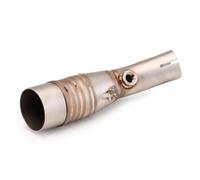 Scarico Per XMAX Per XMAX300 Per XMAX250 2017-2024 Terminale Scarico | Scarico Moto Modifica Linea Fuga Tubo Collegamento Centrale Acciaio Inossidabile 51 Mm(Argento)
