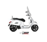 Scarico PIAGGIO VESPA GTS 125 ie Mivv Mover Inox Verniciato Nero MV.PG.0004.LV