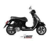 Scarico PIAGGIO VESPA GTS 300 Mivv Mover Inox Verniciato Nero MV.PG.0002.LV