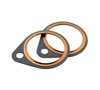 Scarico Porta Guarnizione Fibra Con Fire Anello Harley Davidson Moto (1966-1984)