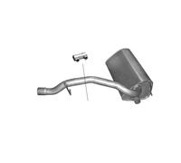 Scarico Posteriore Silenziatore Tubo Finale per Ford Kuga I 2.0 TDCI 4x4