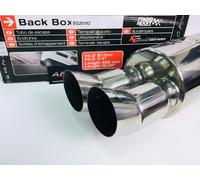 TERMINALE MARMITTA SCARICO UNIVERSALE RACE SPORT TUNING RACING ROMBO SPORTIVO