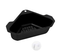 Scarico - Rack Triangolo, Vassoio Angolo Di Uso Ampio | Organizzatore In Maglia In Acciaio Inox Per La Pulizia Di Verdure, Collettore Di Bit Alimentari, Trappola Per Rifiuti