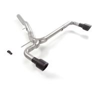 Mini Tubo posteriore Gr. N inox sdoppiato con terminali rotondi 2 / 102 mm Sport