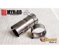 Scarico Riduttore Acciaio Inox - Manicotto Giunto + T Pinze - Riparazione Tubo