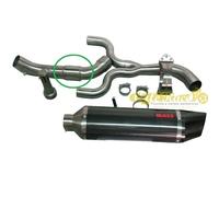 Scarico semicompleto 2in1 MASS Oval carbon MOTOGUZZI V85TT omologato catalizzato